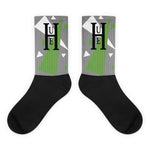 Hue-U Geo Green Socks