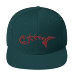 Fish Bones RED Snapback